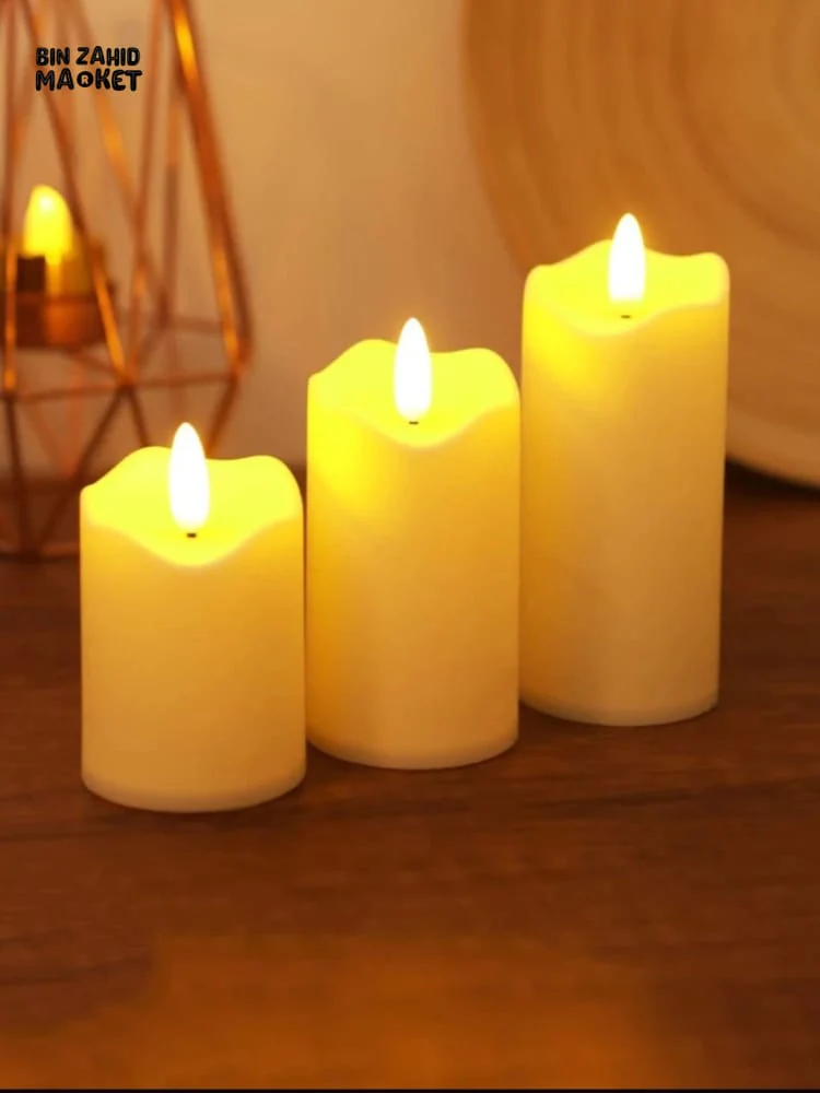 PACK OF 3 LED CANDLE LIGHTS - Image 3