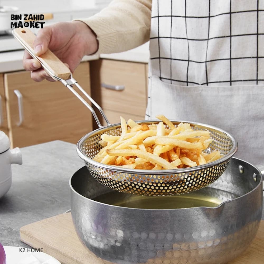 PACK OF 3 STRAINER WITH WOODEN HANDLE - Image 3