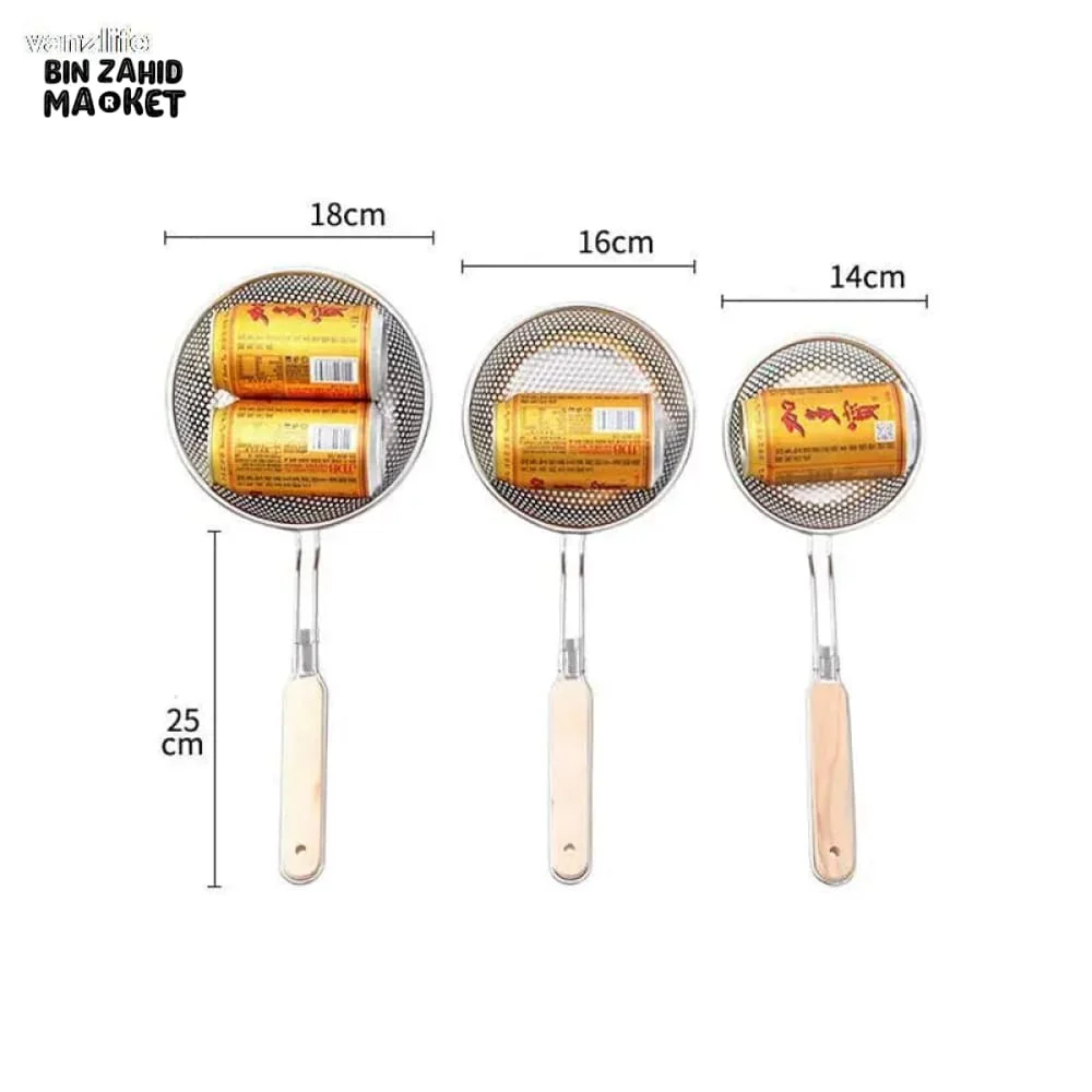 PACK OF 3 STRAINER WITH WOODEN HANDLE - Image 9