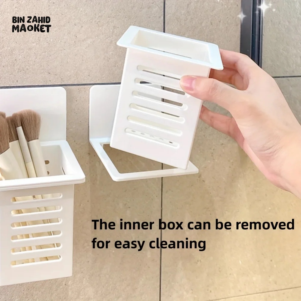 WALL-MOUNTED BATHROOM STORAGE BOXES – NO DRILLING RUST-RESISTANT SPACE-SAVING - Image 3