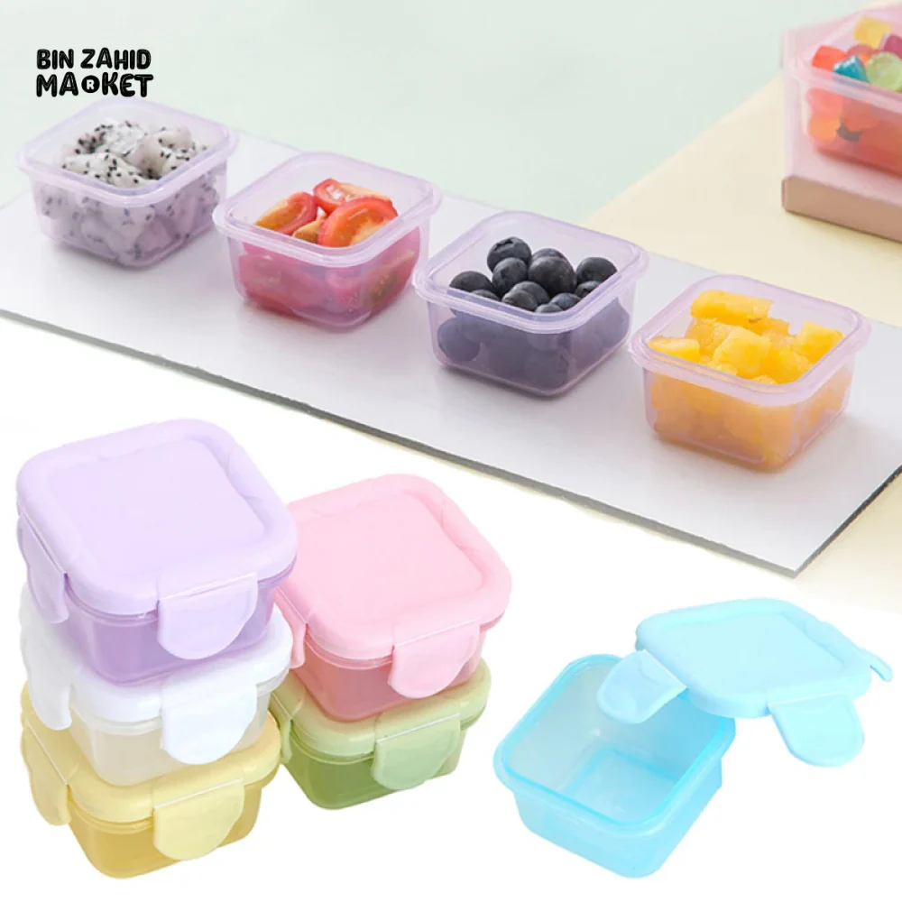 PACK OF 4 – 60ML FOOD-GRADE SEALABLE STORAGE BOXES – BABY FOOD, JAM, LUNCH - Image 2