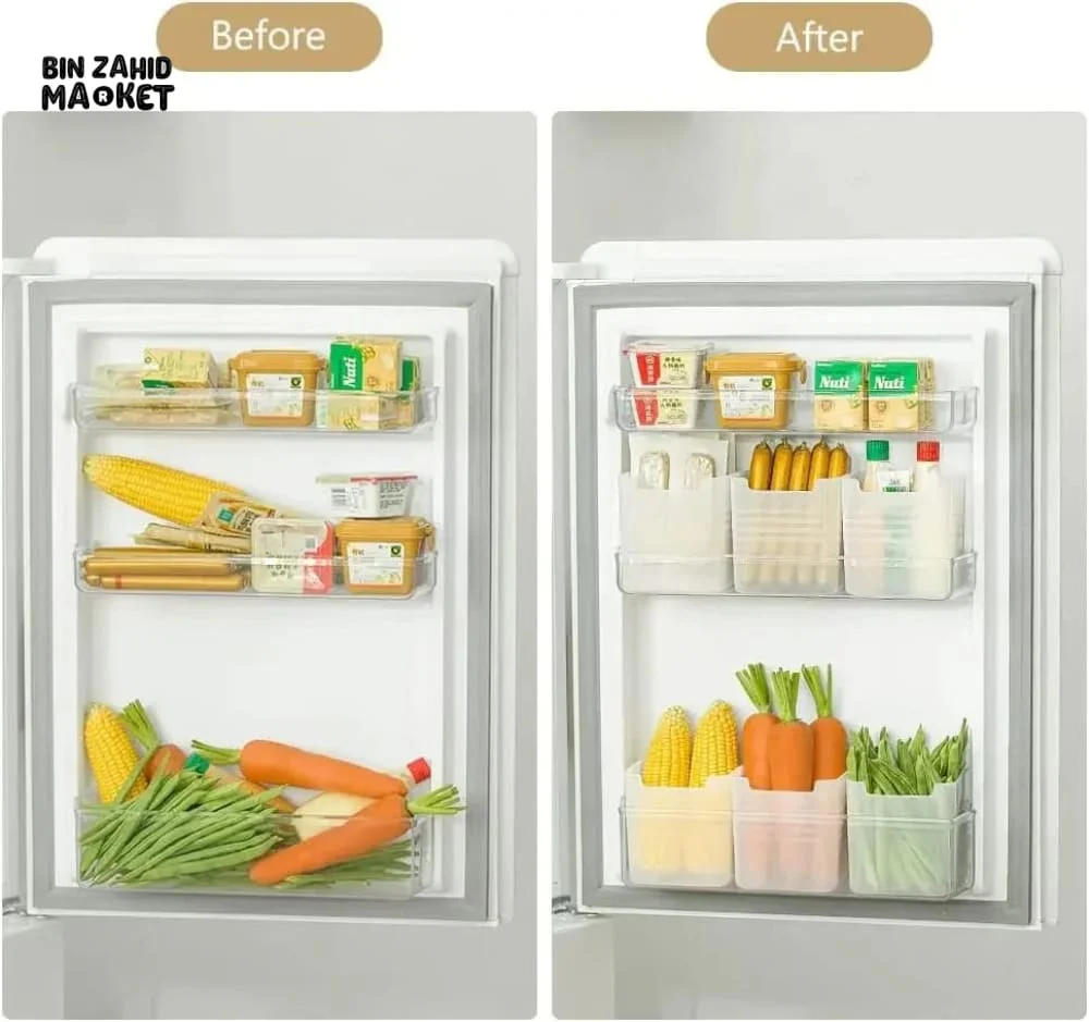 PACK OF 4 REFRIGERATOR FOOD STORAGE BOXES - Image 10