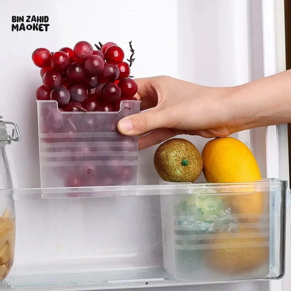 PACK OF 4 REFRIGERATOR FOOD STORAGE BOXES - Image 5