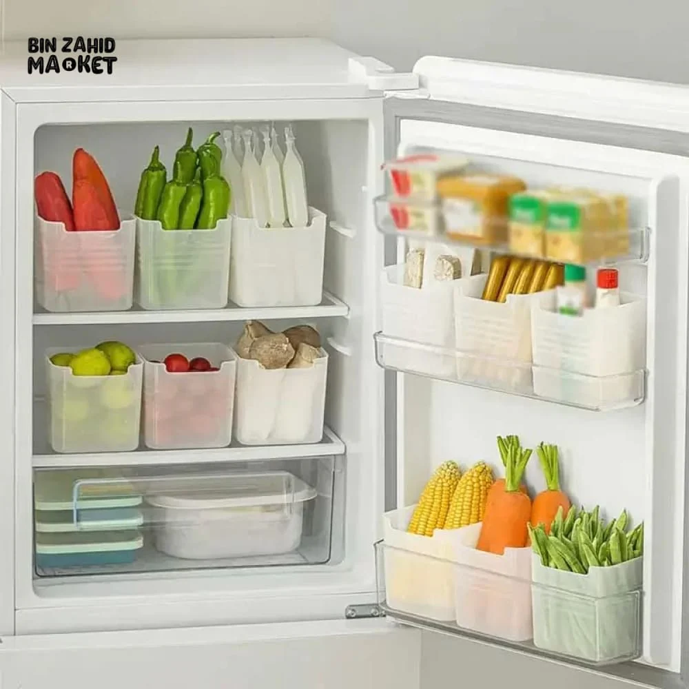 PACK OF 4 REFRIGERATOR FOOD STORAGE BOXES - Image 7