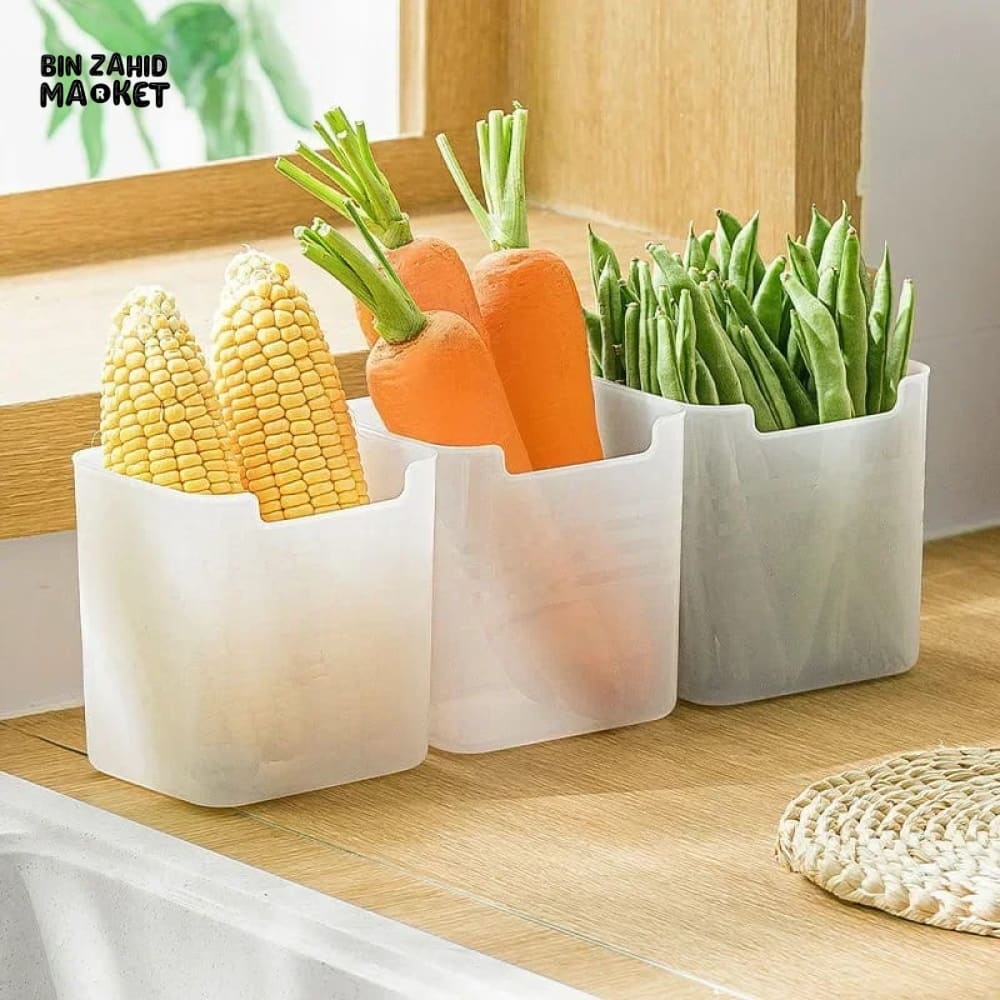 PACK OF 4 REFRIGERATOR FOOD STORAGE BOXES - Image 9