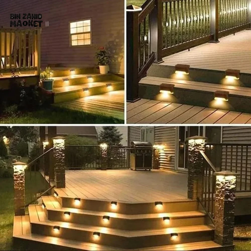 PACK OF 4 WATER PROOF OUTDOOR STAIRS SOLAR LED - Image 6