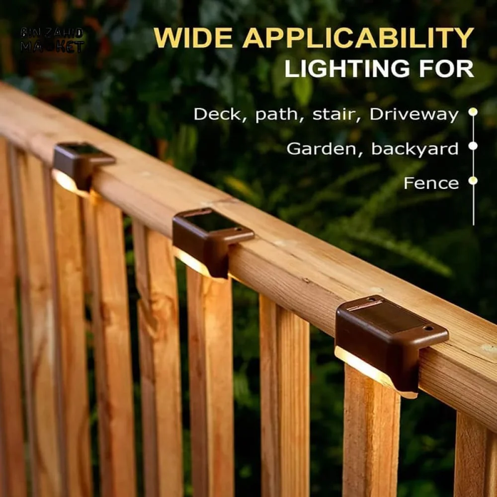 PACK OF 4 WATER PROOF OUTDOOR STAIRS SOLAR LED - Image 8