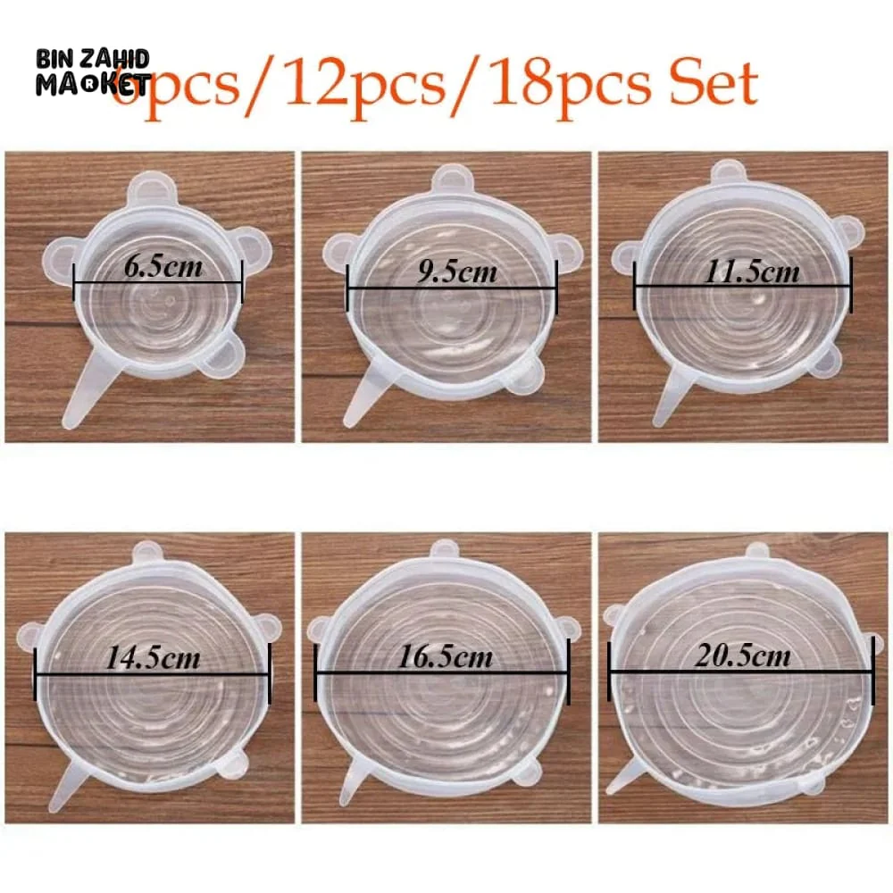 PACK OF 6 SILICONE LIDS - Image 4