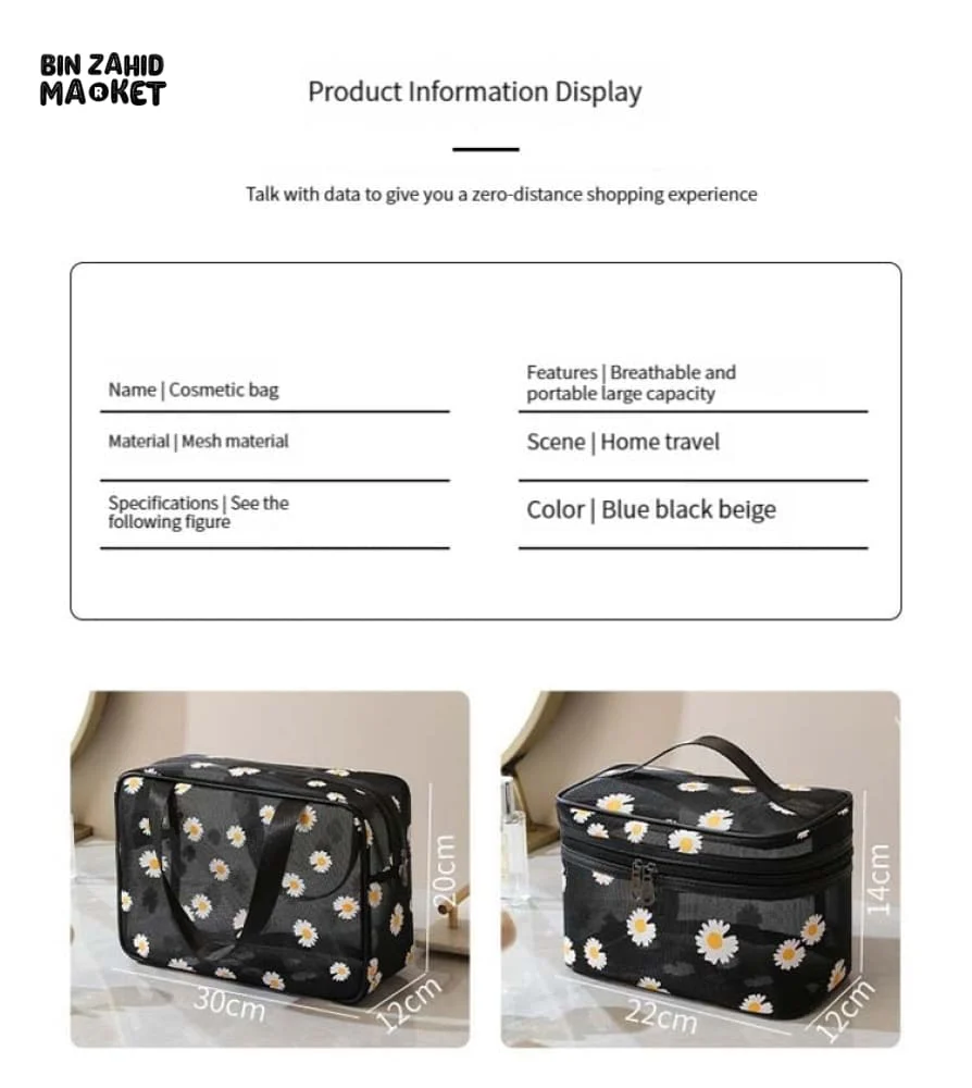 PAIR OF MESH MAKEUP BAG - Image 9