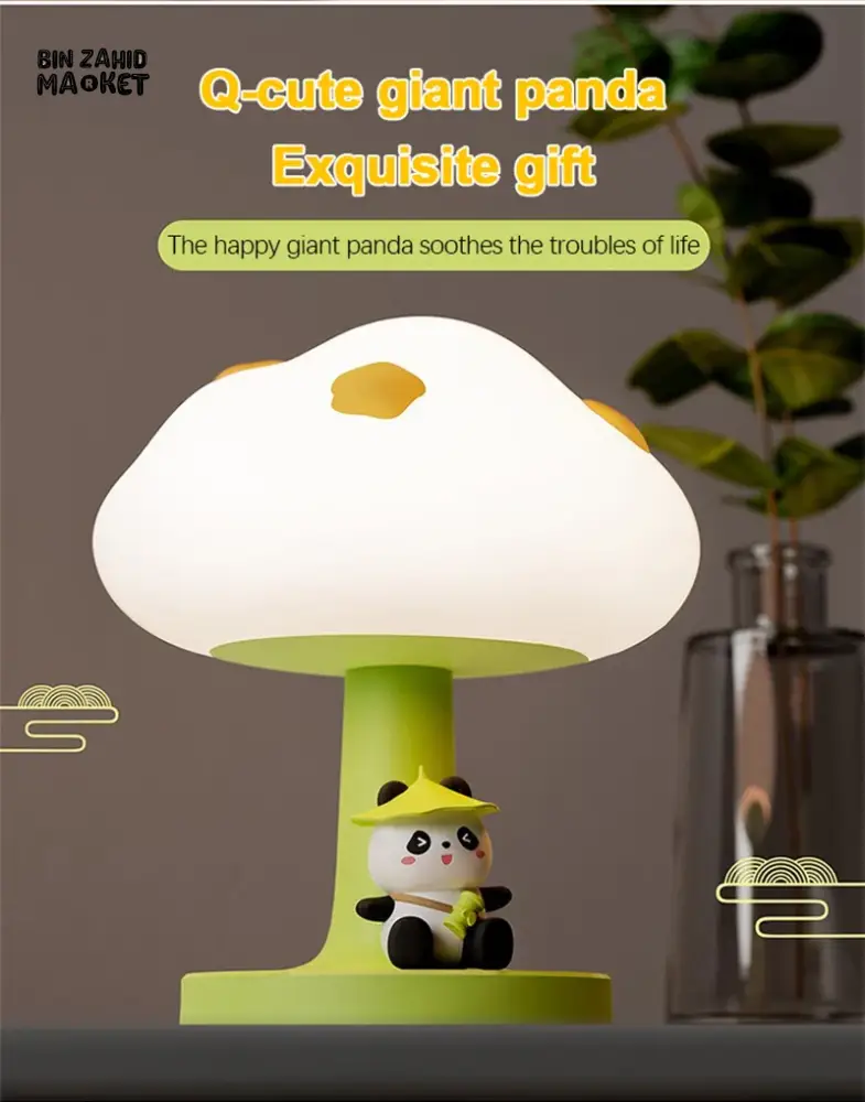 PANDA CLOUD NIGHT LAMP – RECHARGEABLE USB TOUCH DIMMABLE AMBIENT LIGHT - Image 12