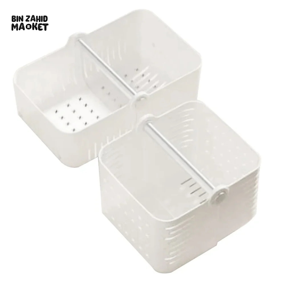 PLASTIC STORAGE BOX WITH HANDLE FOR TOILETRIES & KITCHEN - Image 5