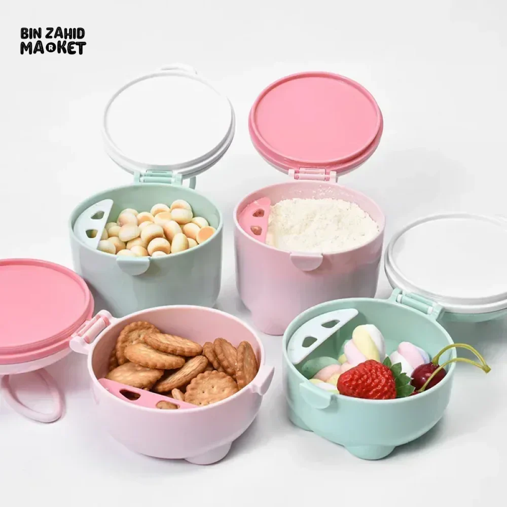 PORTABLE BABY MILK POWDER BOX FOOD STORAGE FOR INFANT CEREAL & TODDLER SNACKS - Image 6