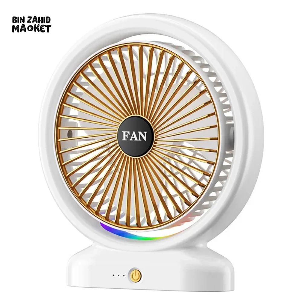 PORTABLE DESKTOP FAN WITH LIGHT – IDEAL FOR DORM ROOMS & WORKSPACES - Image 5