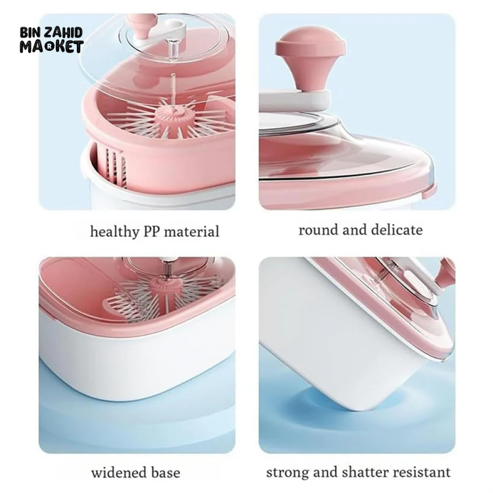 PORTABLE FRUIT & VEGETABLE WASHING BOWL WITH INTEGRATED BRUSH – QUICK RINSE EASY DRAIN - Image 10