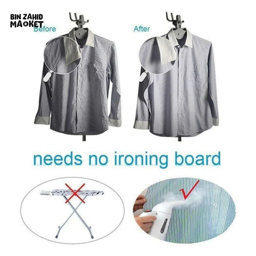 PORTABLE HANDHELD CLOTHES STEAMER FOR HOME & TRAVEL - Image 2