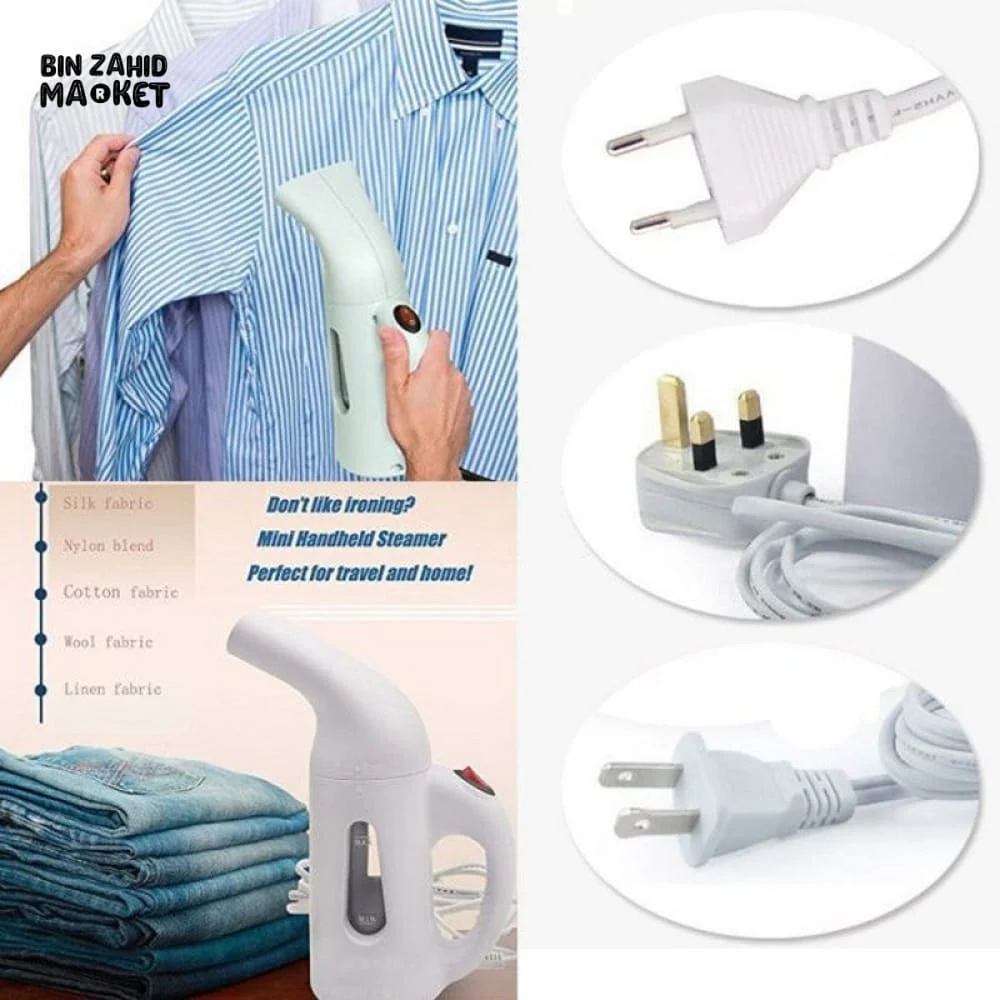 PORTABLE HANDHELD CLOTHES STEAMER FOR HOME & TRAVEL - Image 3