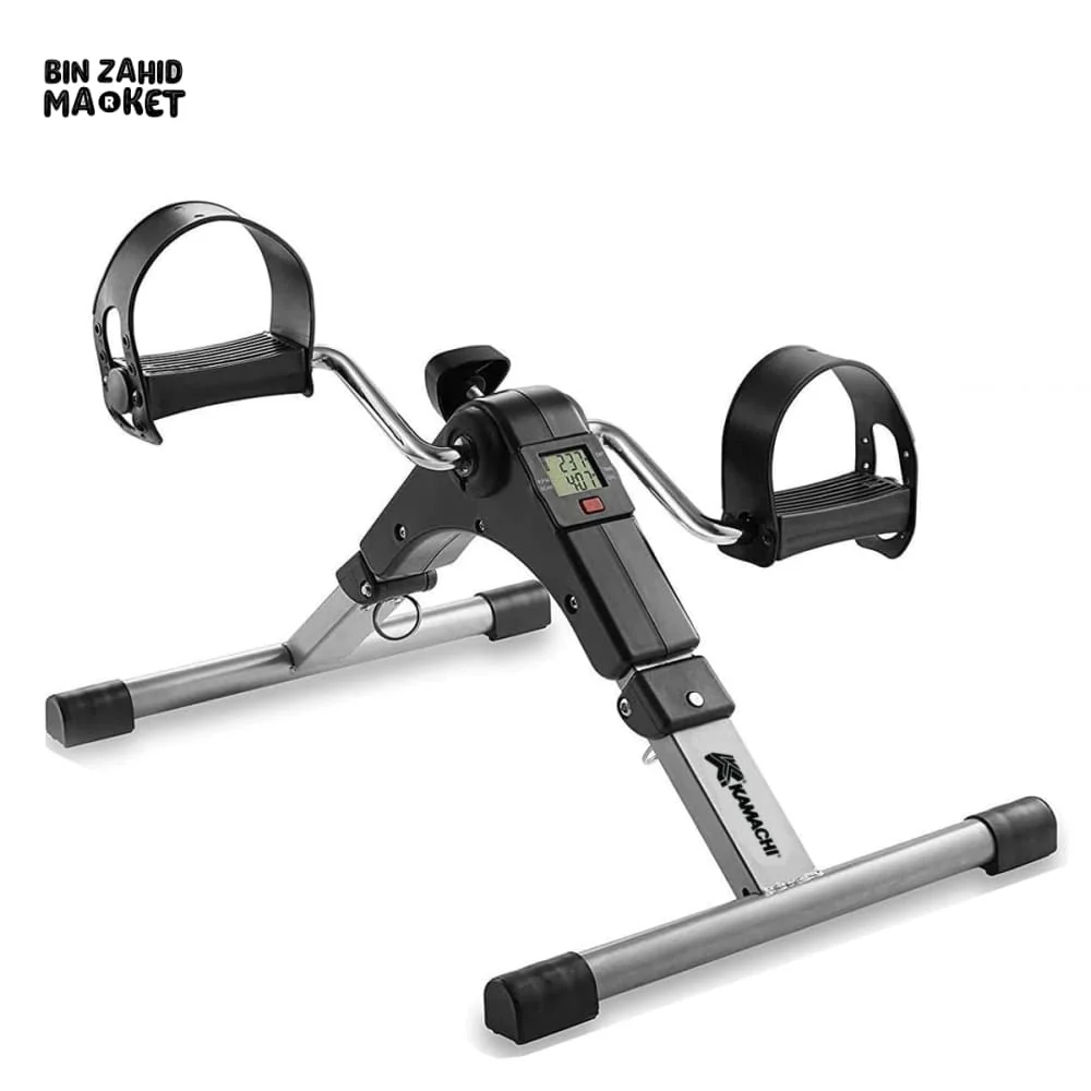 PORTABLE MINI CYCLE PEDAL EXERCISER WITH ADJUSTABLE RESISTANCE AND DIGITAL DISPLAY