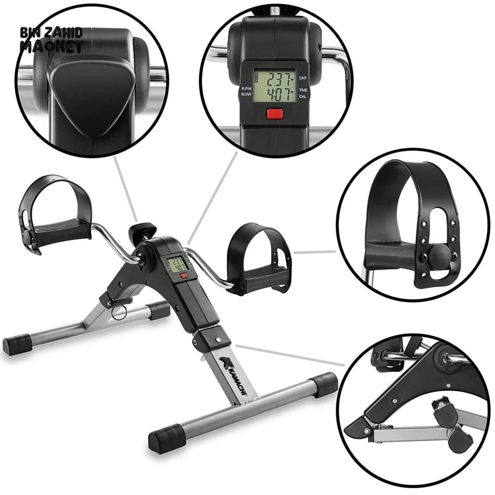 PORTABLE MINI CYCLE PEDAL EXERCISER WITH ADJUSTABLE RESISTANCE AND DIGITAL DISPLAY - Image 4
