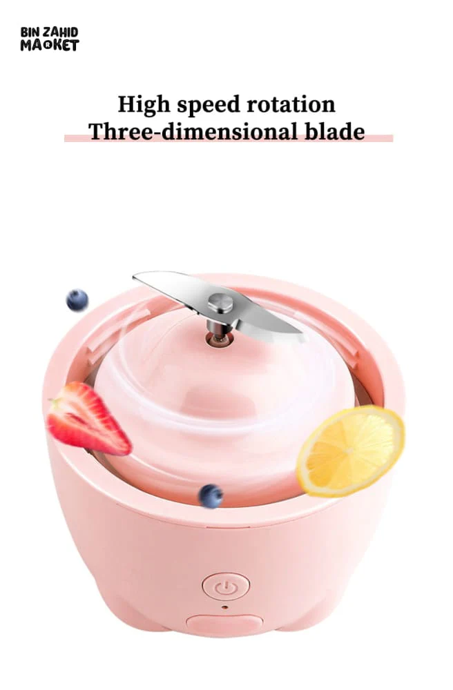 PORTABLE MINI ELECTRIC JUICER RECHARGEABLE HOME BLENDER CUP - Image 8