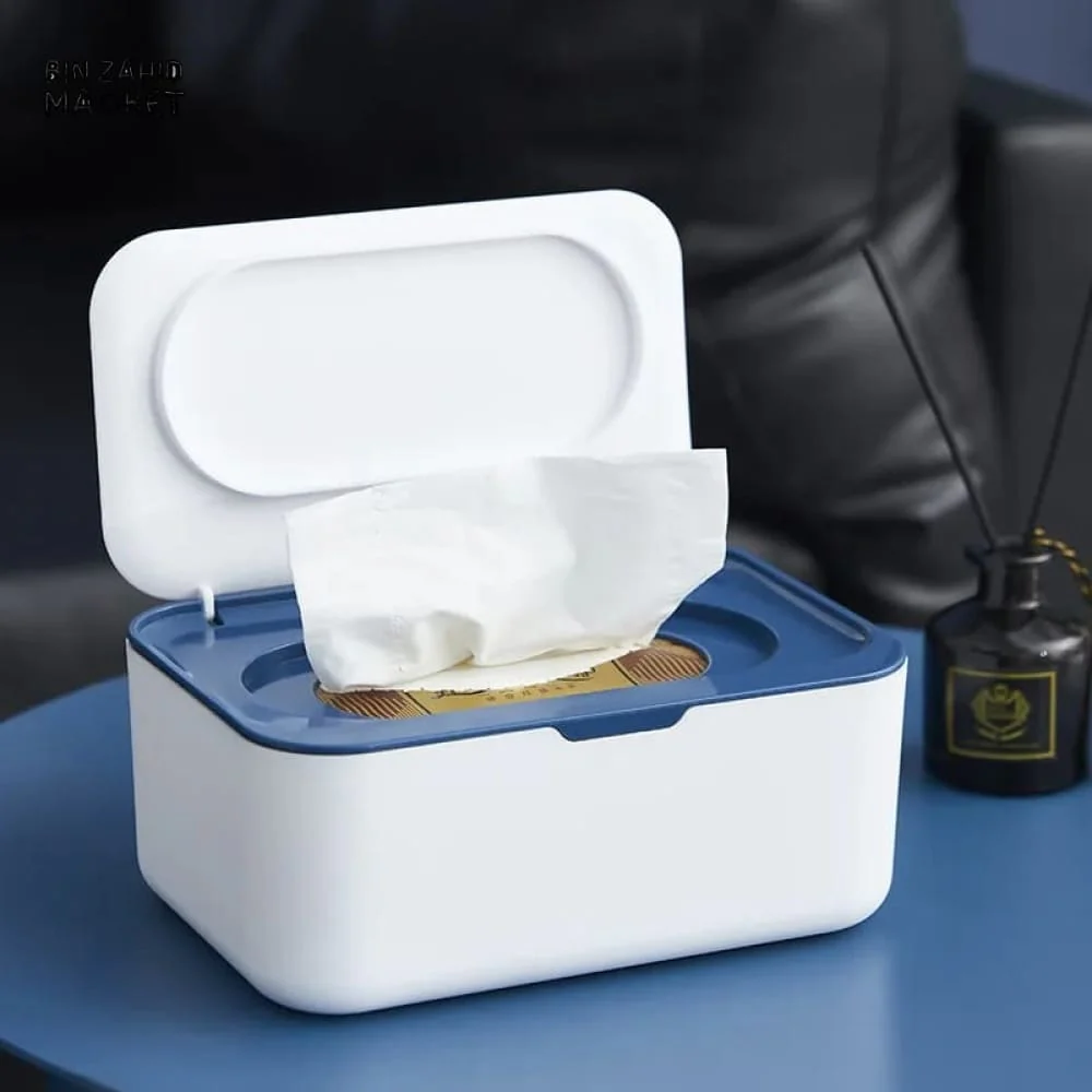 PORTABLE TISSUE STORAGE BOX WITH LID - Image 2