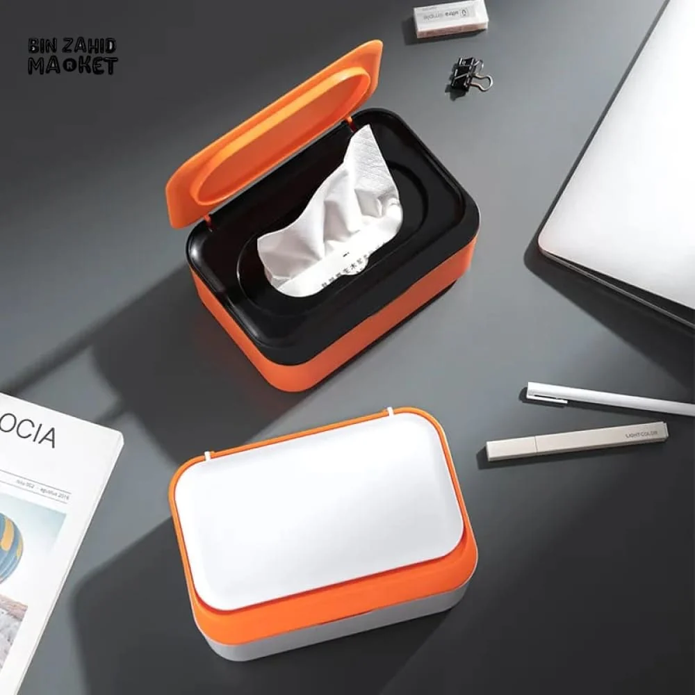 PORTABLE TISSUE STORAGE BOX WITH LID - Image 3