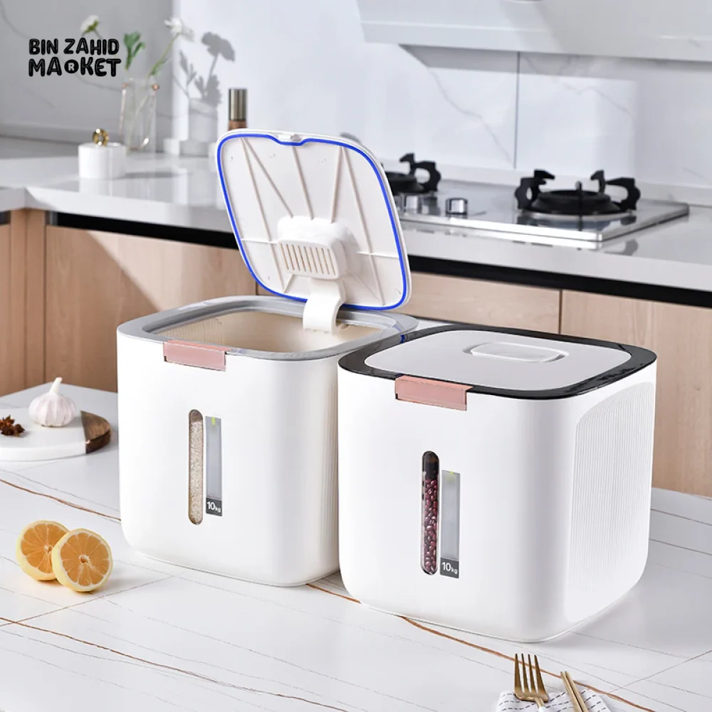 PREMIUM 10 KG MOISTURE-PROOF RICE & FLOUR STORAGE CONTAINER - Image 2