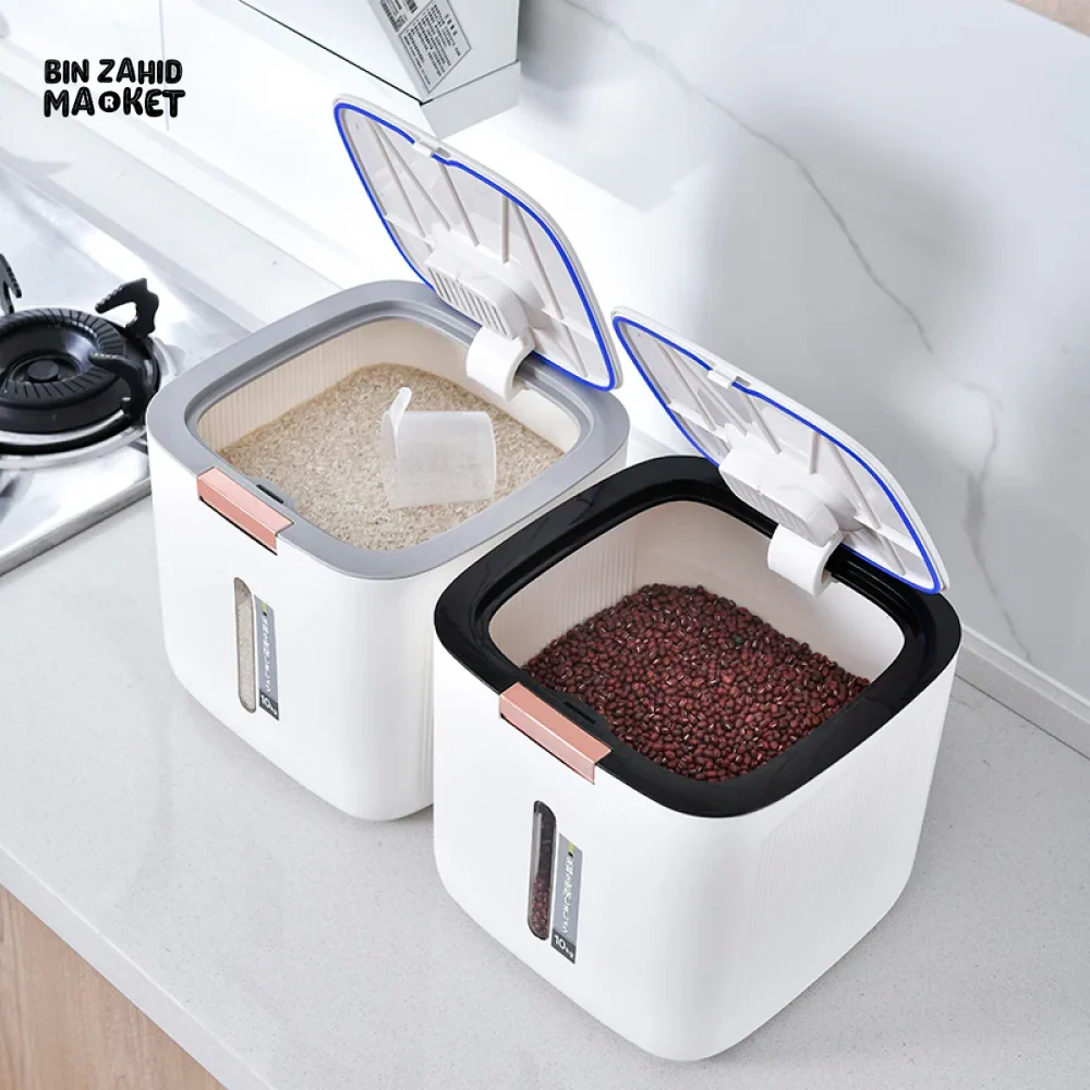 PREMIUM 10 KG MOISTURE-PROOF RICE & FLOUR STORAGE CONTAINER - Image 3