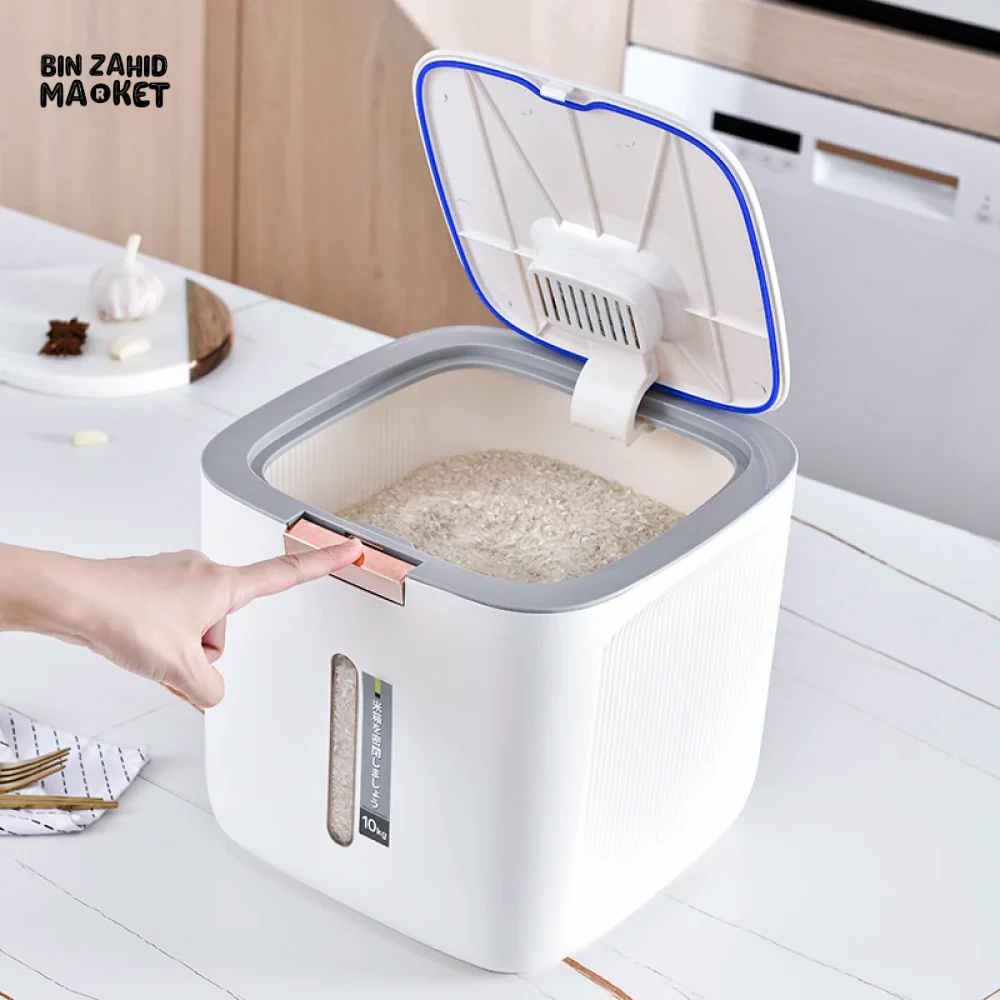 PREMIUM 10 KG MOISTURE-PROOF RICE & FLOUR STORAGE CONTAINER - Image 5