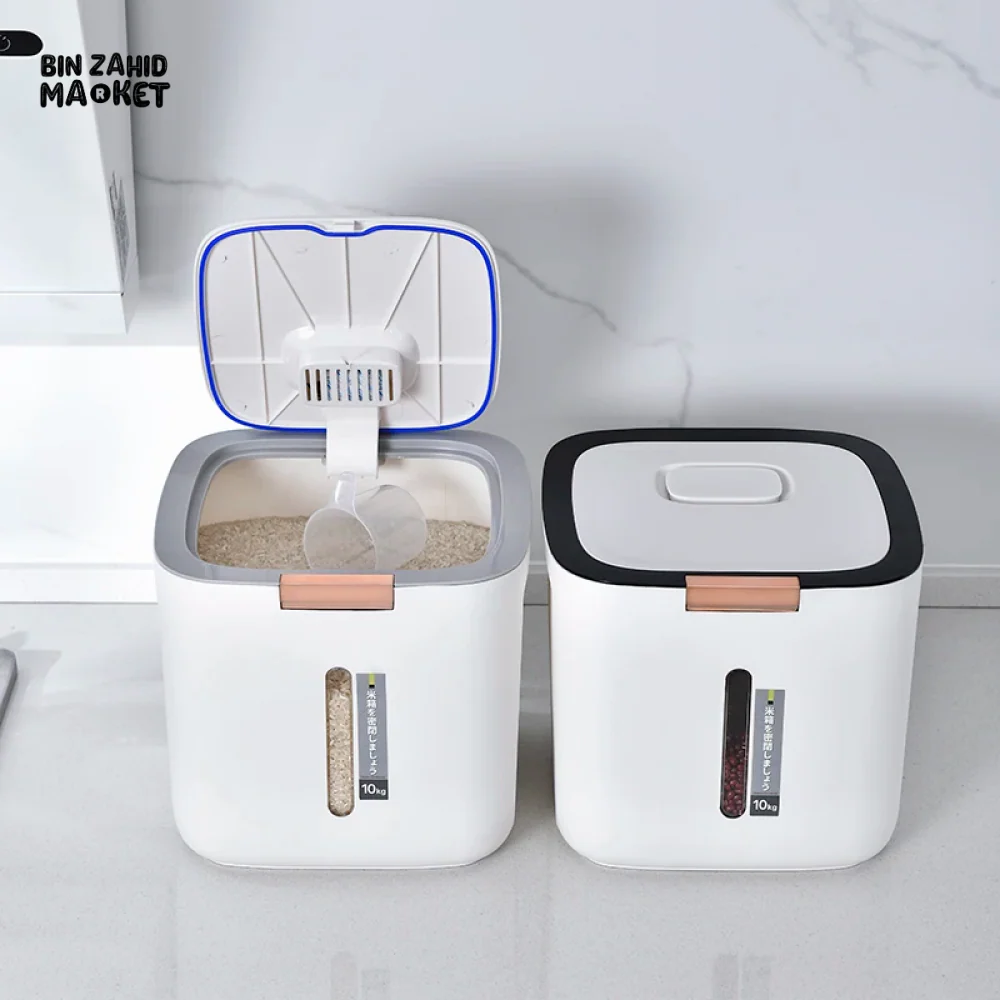 PREMIUM 10 KG MOISTURE-PROOF RICE & FLOUR STORAGE CONTAINER - Image 6