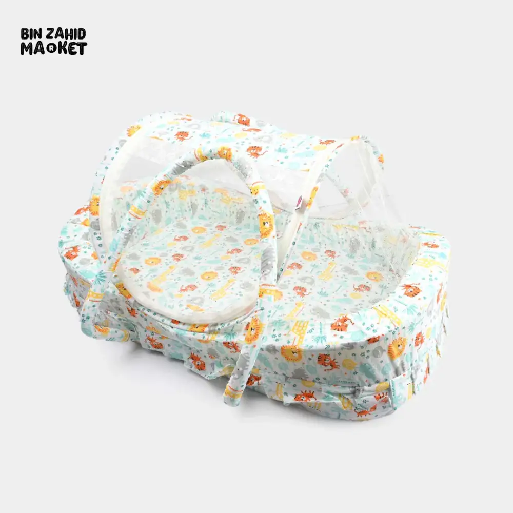 PREMIUM BABY HAND CARRY WITH NET PORTABLE BED FOR NEWBORNS RANDOM DESIGN - Image 5