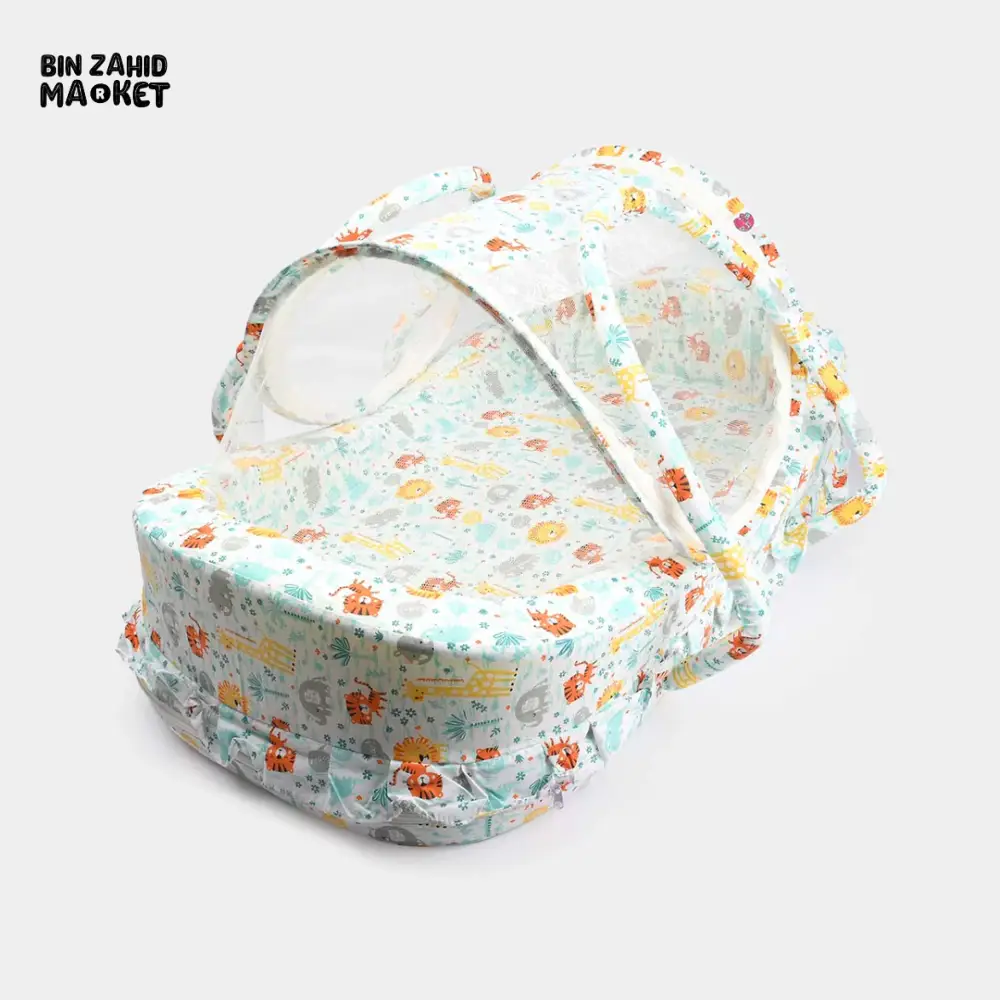 PREMIUM BABY HAND CARRY WITH NET PORTABLE BED FOR NEWBORNS RANDOM DESIGN - Image 6