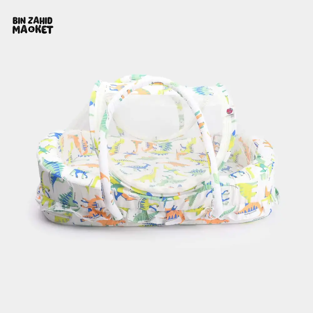 PREMIUM BABY HAND CARRY WITH NET PORTABLE BED FOR NEWBORNS RANDOM DESIGN - Image 7