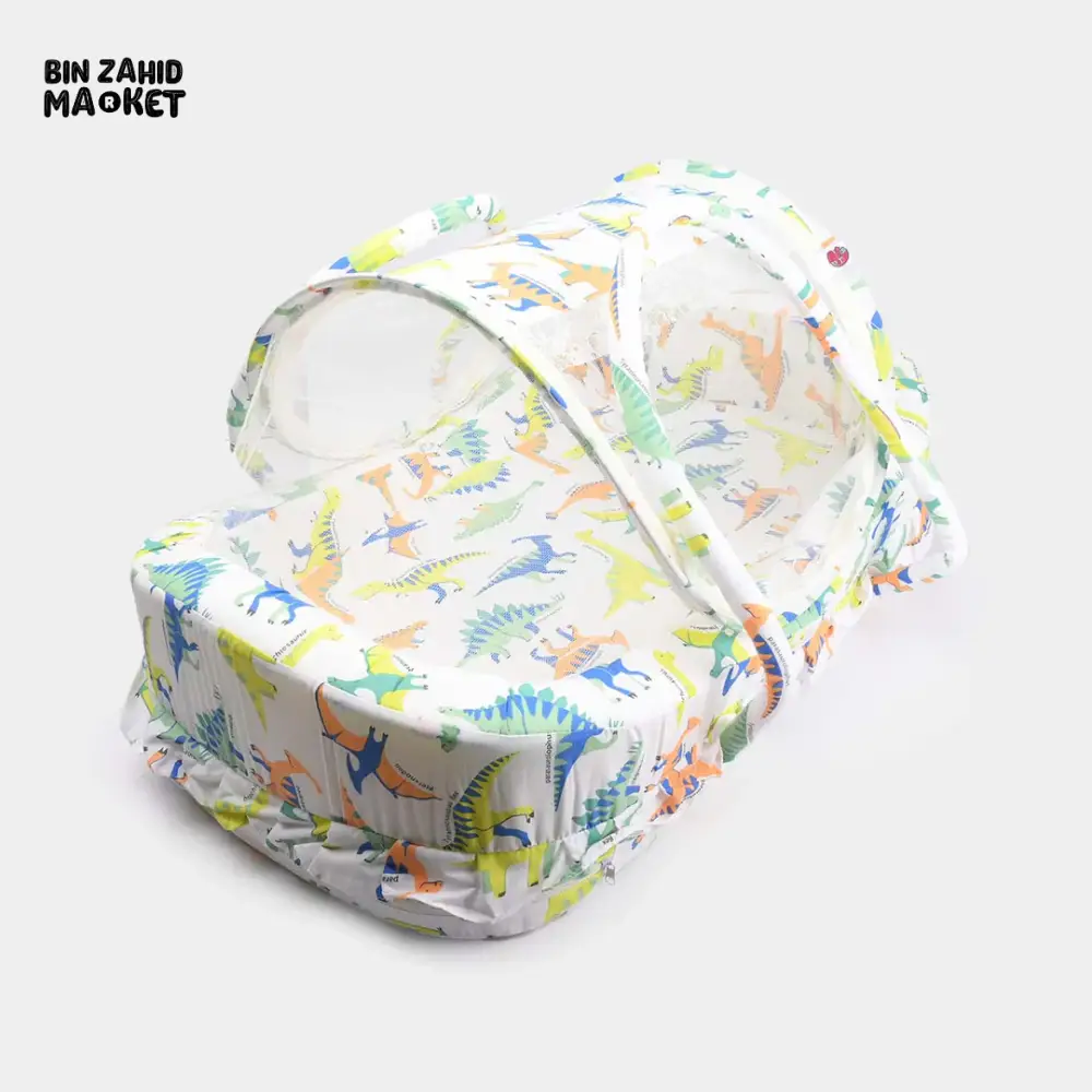 PREMIUM BABY HAND CARRY WITH NET PORTABLE BED FOR NEWBORNS RANDOM DESIGN - Image 8