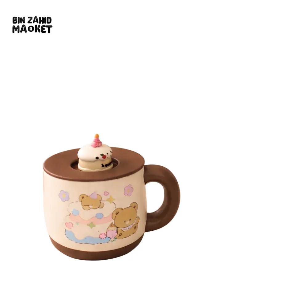 PREMIUM CERAMIC MUG WITH CUTE TOPPER – PERFECT FOR GIFTING - Image 2
