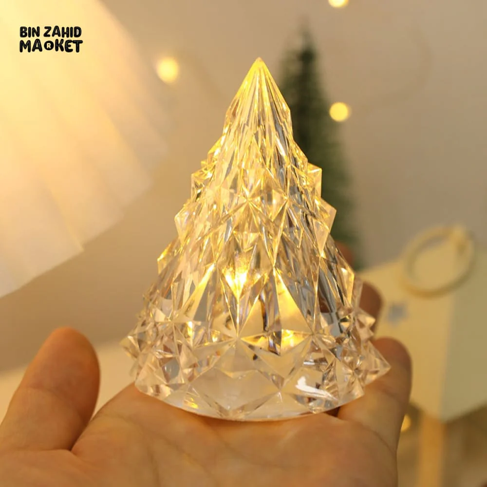 PREMIUM CRYSTAL TREE SHAPED LED CANDLE – FESTIVE DECOR LIGHT - Image 7