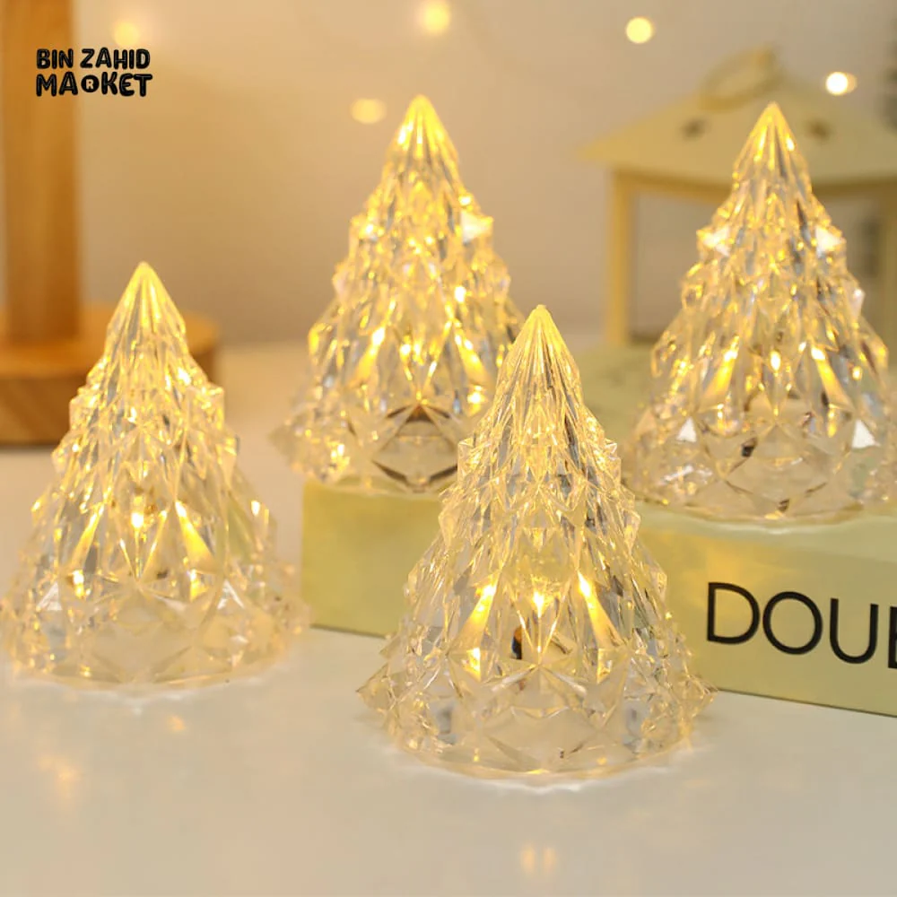 PREMIUM CRYSTAL TREE SHAPED LED CANDLE – FESTIVE DECOR LIGHT - Image 8