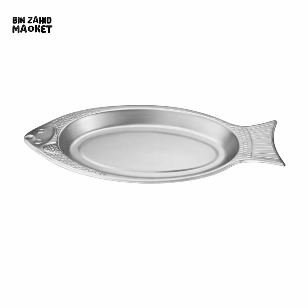 PREMIUM FISH-SHAPED STAINLESS STEEL PLATE – ELEGANT KITCHEN SERVING DISH - Image 2