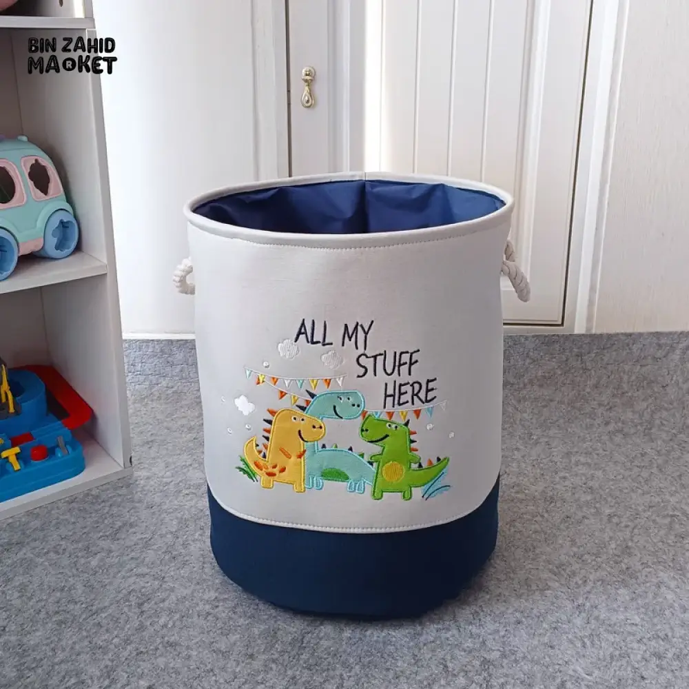 PREMIUM FOLDABLE LAUNDRY & TOY STORAGE BASKET – CUTE CARTOON ANIMAL MULTIPURPOSE ORGANIZER BIN - LION - Image 11