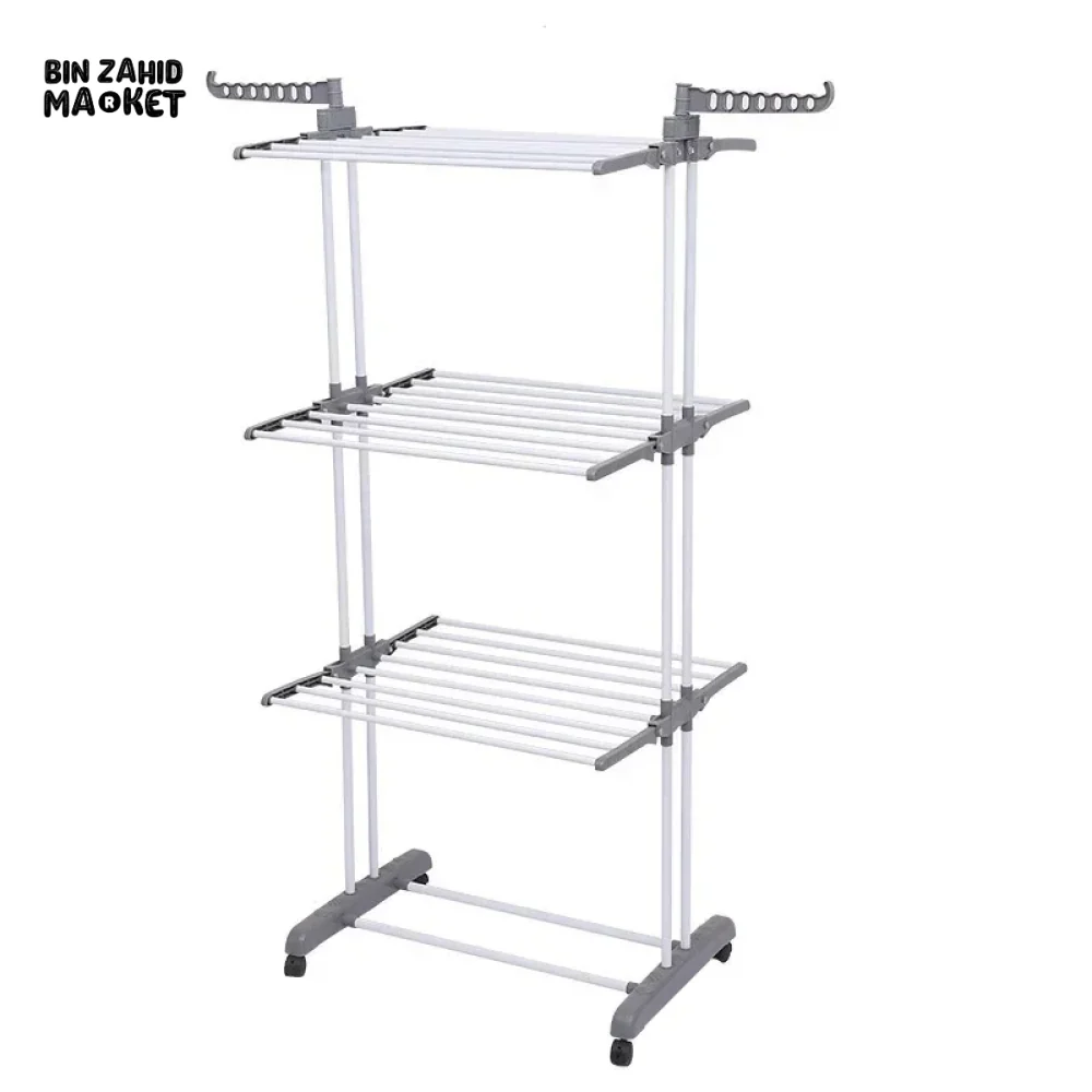 PREMIUM FOLDABLE STAINLESS STEEL DRYING RACK FOR LARGE CLOTHES SPACE-SAVING LAUNDRY DRYER WITH STURDY BASE - Image 6