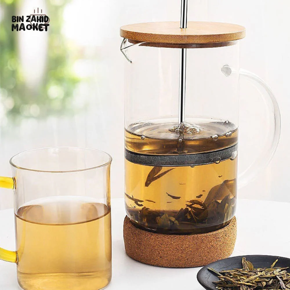 PREMIUM GLASS FRENCH PRESS COFFEE POT – MULTIFUNCTIONAL BREWER WITH FILTER - Image 4