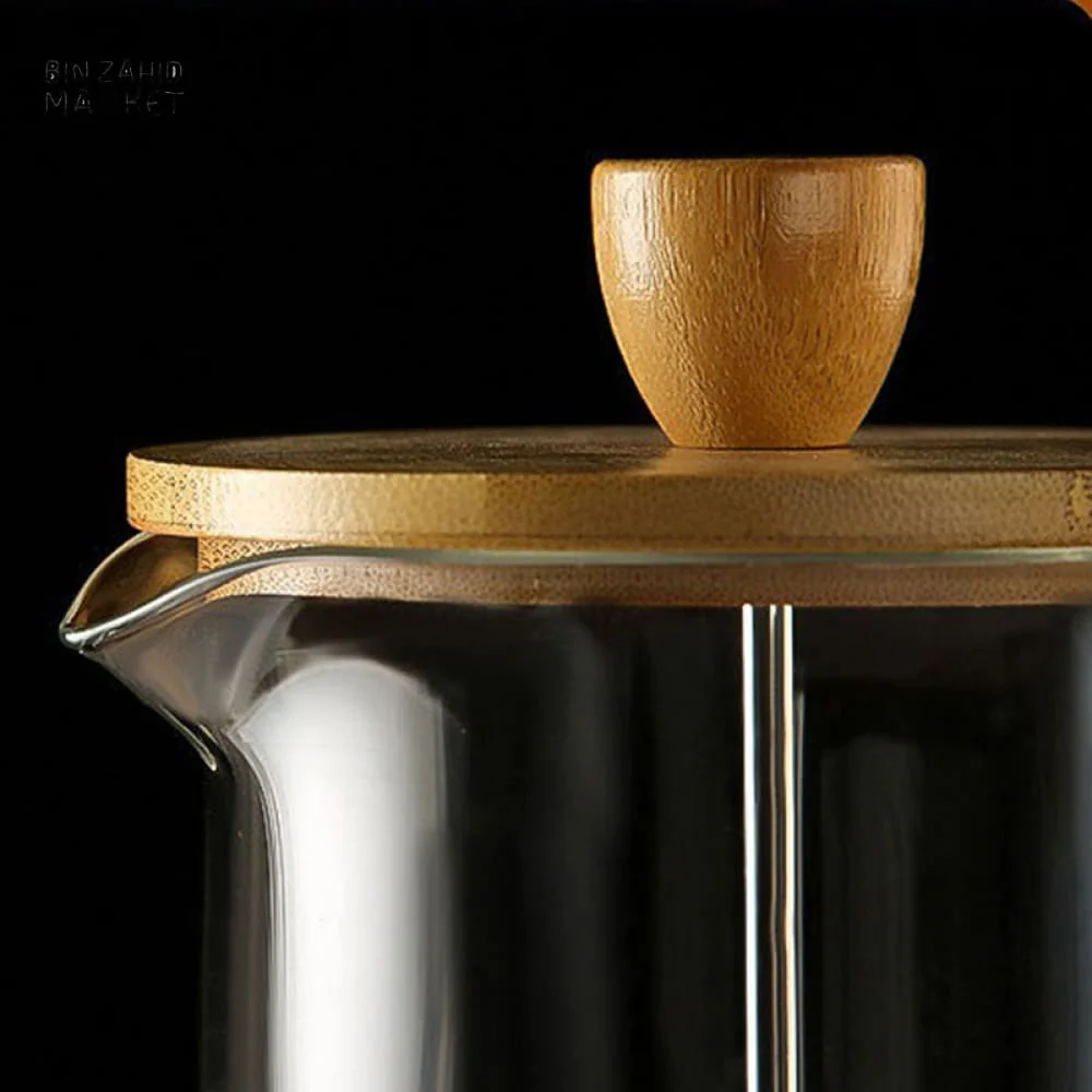PREMIUM GLASS FRENCH PRESS COFFEE POT – MULTIFUNCTIONAL BREWER WITH FILTER - Image 7