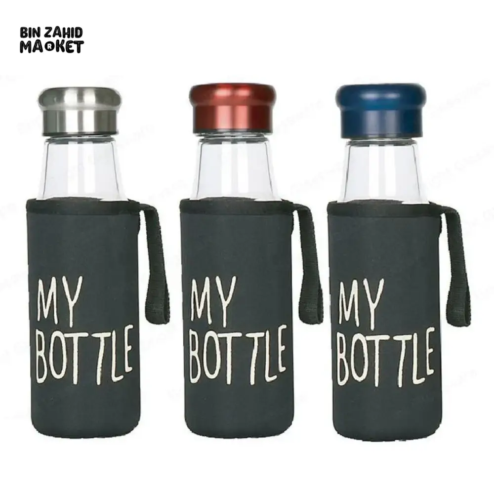 PREMIUM MY GLASS BOTTLE – REUSABLE WATER BOTTLE WITH PROTECTIVE SLEEVE & STAINLESS STEEL LID - Image 5