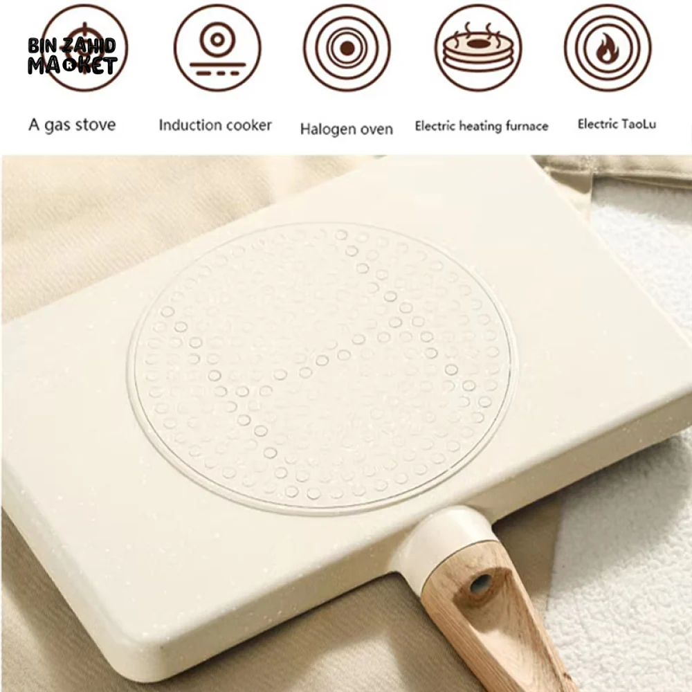PREMIUM NON-STICK 4-HOLE FRYING PAN – PERFECT FOR EGGS STEAK & BREAKFAST COMPATIBLE WITH GAS & INDUCTION COOKERS - Image 6