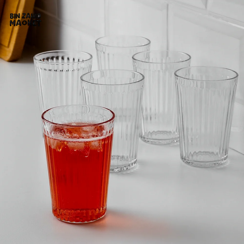 PREMIUM PLASTIC GLASS SET – 6 PIECES 250 ML WATER & JUICE TUMBLERS - Image 3