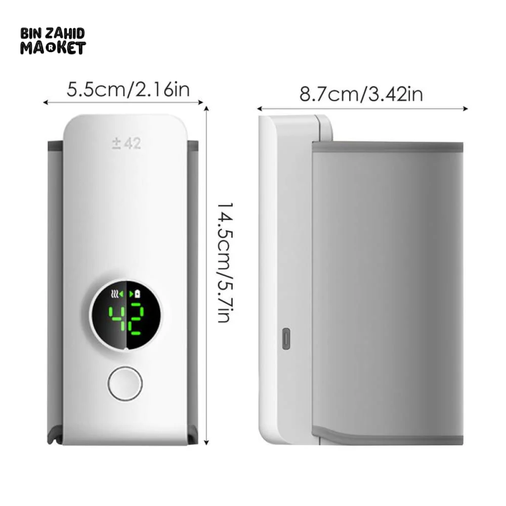 PREMIUM PORTABLE BABY BOTTLE WARMER – USB RECHARGEABLE WIRELESS TRAVEL MILK HEATER FOR BREAST MILK & FORMULA - Image 6