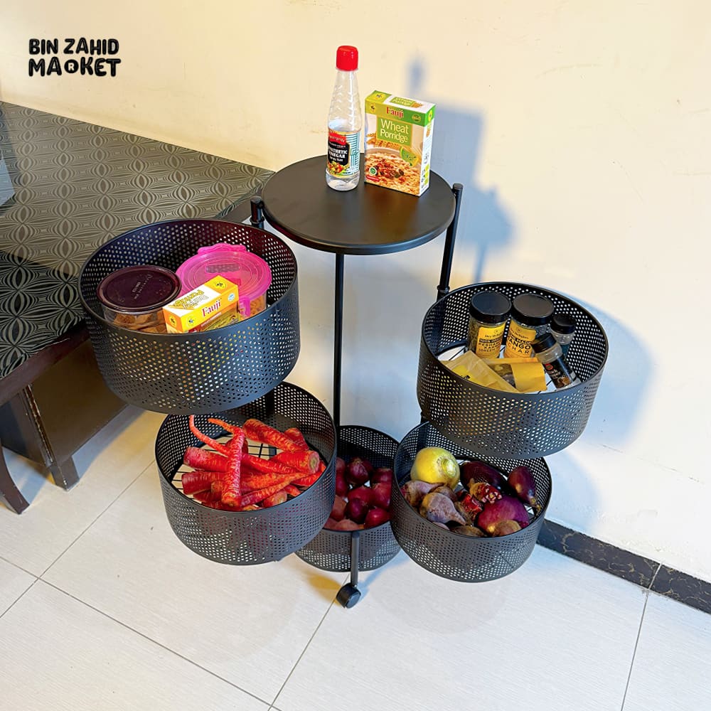 PREMIUM ROUND METAL TROLLEY - Image 4
