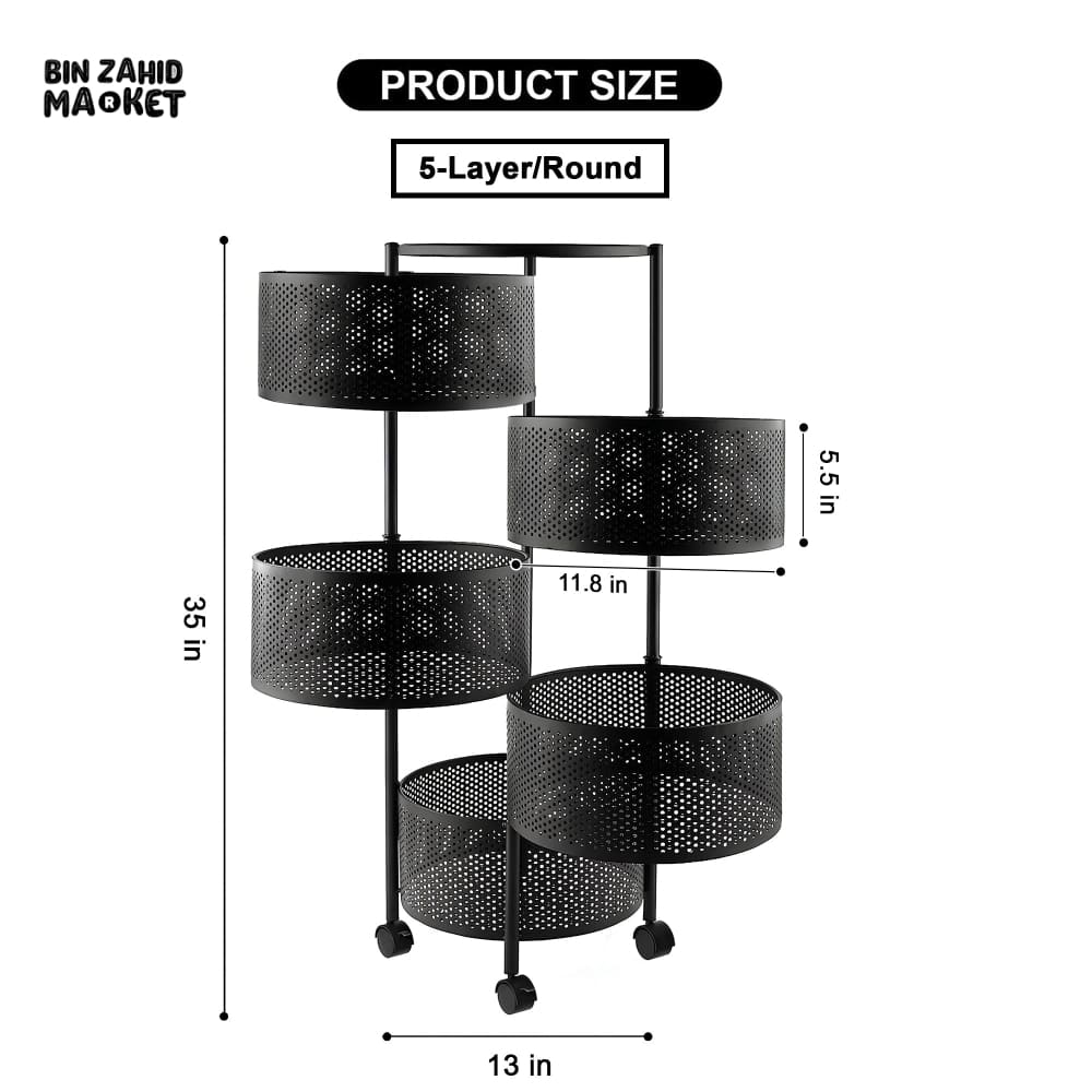 PREMIUM ROUND METAL TROLLEY - Image 9