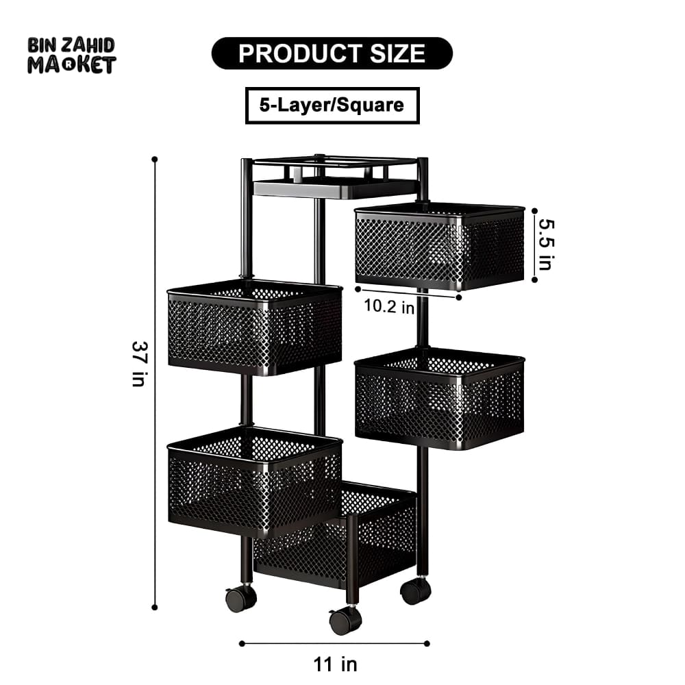 PREMIUM SQUARE METAL TROLLEY - Image 13