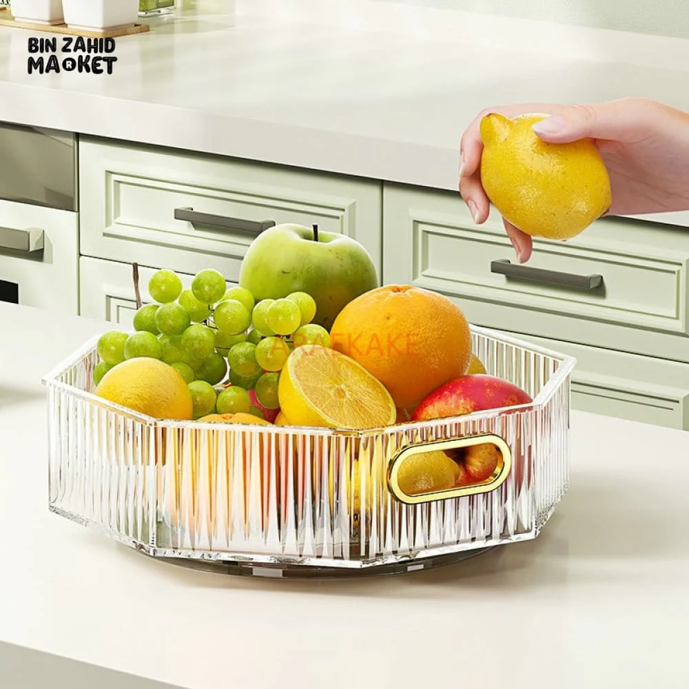 PREMIUM TRANSPARENT ACRYLIC FRUIT BOWL – SIMPLE & ELEGANT LIVING ROOM CENTERPIECE - Image 2