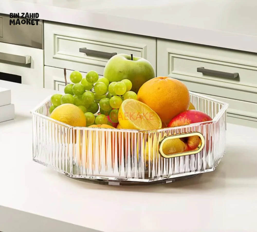 PREMIUM TRANSPARENT ACRYLIC FRUIT BOWL – SIMPLE & ELEGANT LIVING ROOM CENTERPIECE - Image 3
